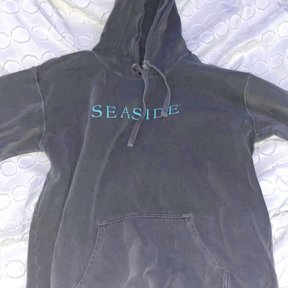 the seaside style hoodie grey and blue (NOT MADE ANYMORE LIMITED)